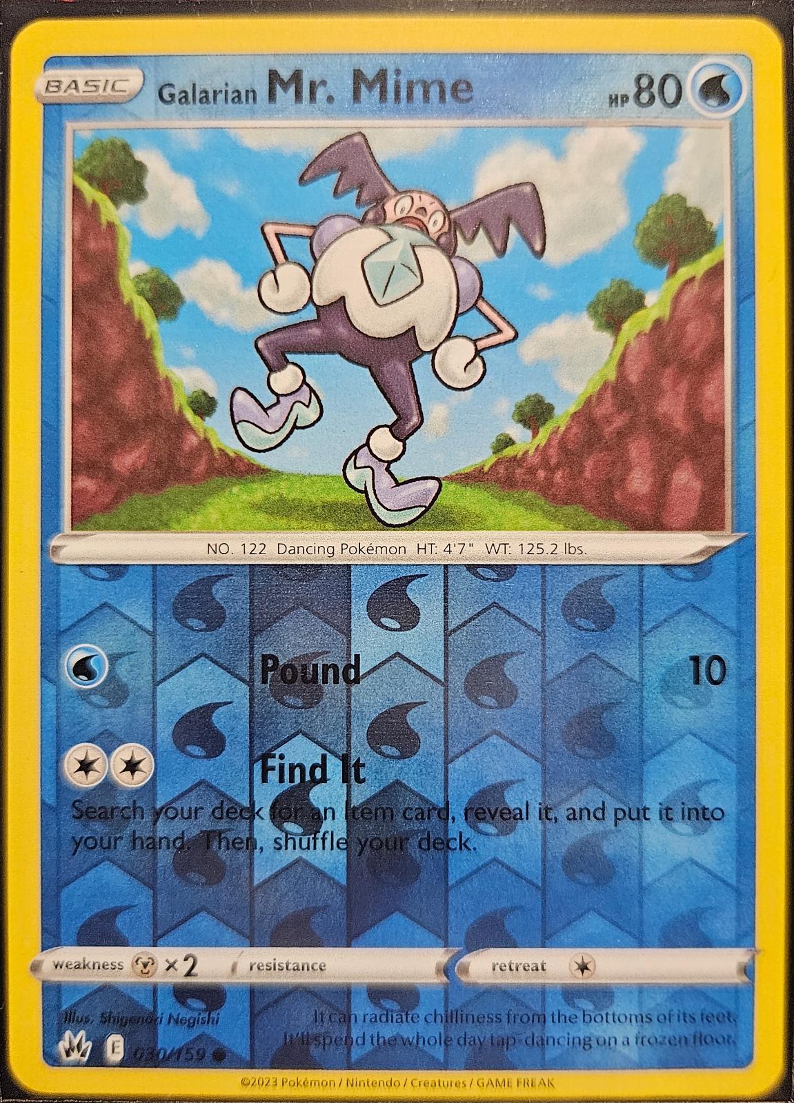Galarian Mr. Mime [Reverse Holo]